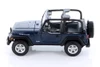 Jeep Wrangler Rubicon Convertible, Blue - Showcasts 37245 - 1/24 Scale Set of 4 Diecast Model Cars