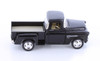 1955 Chevy Stepside Pickup Truck, Black - Kinsmart 5330/5D - 1/32 Scale Diecast Model Toy Car
