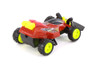 Friction Powered Spark Fighter w/Light, Orange - 8902D - Diecast Model Toy Car