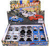 NYC Police Car, White/Black/Blue - Showcasts 9985DNY/3 - 5" Scale Set of 12 Diecast Model Toy Cars