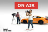 On Air Figure 3, Camera Guy 2, White /Blue - Showcasts AD-24403 - 1/24 Scale Diorama Figurine