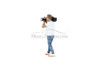 On Air Figure 3, Camera Guy 2, White /Blue - Showcasts AD-18403 - 1/18 Scale Diorama Figurine