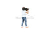On Air Figure 3, Camera Guy 2, White /Blue - Showcasts AD-18403 - 1/18 Scale Diorama Figurine