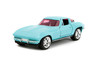1966 Chevy Corvette Hardtop, Light Blue - Jada Toys 34852 - 1/32 Scale Diecast Model Toy Car
