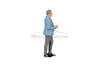 On Air Figure 2, Interviewee, Blue /Gray - Showcasts AD-24402 - 1/24 Scale Diorama Figurine