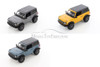 2021 Ford Bronco Badlands, Gray, Blue, Yellow - Showcasts 37530 - 1/24 Scale Set of 4 Diecast Cars