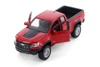 2017 Chevy Colorado ZR2 Pickup Truck, Red & White, Showcasts 37517 - 1/27 Scale Set of 4 Model Cars