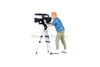 On Air Figure 5, Camera Guy w/Accessory, Blue /Green - Showcasts AD-24405 - 1/24 Scale Figurine