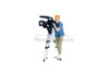 On Air Figure 5, Camera Guy w/Accessory, Blue /Green - Showcasts AD-24405 - 1/24 Scale Figurine