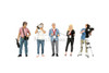 On Air Figure 5, Camera Guy w/Accessory, Blue /Green - Showcasts AD-24405 - 1/24 Scale Figurine