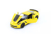 2015 Chevy Corvette Z06 Hardtop, Blue & Yellow - Showcasts 37133 - 1/24 Scale Set of 4 Diecast Cars