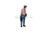 On Air Figure 4, Sound Guy, Pink /Blue - Showcasts AD-18404 - 1/18 Scale Diorama Figurine