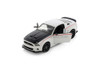 2014 Ford Mustang Street Racer Hardtop, White w/Black Hood, Showcasts 38506W - 1/24 Scale Model Car