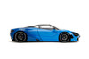 McLaren 720S w/Display Base, Blue w/Black Roof - Jada Toys 34850 - 1/24 Scale Diecast Model Toy Car