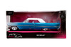 1963 Cadillac w/Display Base, Blue-White Gradient - Jada Toys 34897 - 1/24 Scale Diecast Model Car