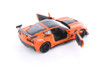2019 Chevy Corvette ZR1 Hardtop, Orange - Showcasts 71356OR - 1/24 Scale Diecast Model Toy Car