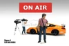 On Air Figure 4, Sound Guy, Pink /Blue - Showcasts AD-24404 - 1/24 Scale Diorama Figurine