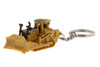 Caterpillar Micro D8T Track-Type Tractor Keychain, Yellow - Diecast Masters 85984 - Diecast Toy Car