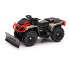 Mini CAN-AM Outlander W/ Snow Plow, Black - New Ray 07383 - Model Toy Vehicle