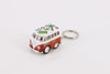 Little Van Key Chain with Summer Décor, Orange - Kinsmart 2002DFK - Diecast Model Toy Car