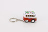 Little Van Key Chain with Summer Décor, Orange - Kinsmart 2002DFK - Diecast Model Toy Car