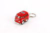 Little Van Key Chain Firefighter Edition, Red - Kinsmart 2002DPRK - Diecast Model Toy Car