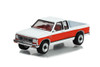 1984 GMC S-15 Sierra Classic 4x4, Frost White /Red - Greenlight 35250B - 1/64 Scale Diecast Car