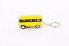 1962 Volkswagen Classic Bus w/ Key Chains, Yellow - Kinsmart 2545DK - 1/64 Scale Toy Car