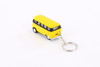 1962 Volkswagen Classic Bus w/ Key Chains, Yellow - Kinsmart 2545DK - 1/64 Scale Toy Car
