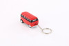 1962 Volkswagen Classic Bus w/ Key Chains, Red - Kinsmart 2545DK - 1/64 Scale Toy Car