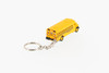 School Bus Key Chain, Yellow - Kinsmart 2523DK - 2.5" Scale Set of 12 Diecast Model Toy Cars