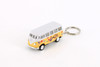 1962 Volkswagen Classical Bus Keychain w/Decal, Asstd - Kinsmart 2542DFK, 2.5" Scale Set of 12 Cars