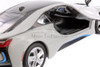 2018 BMW i8 Coupe, Silver w/Black Accents - Showcasts 71359D - 1/24 Scale Diecast Model Toy Car (1 car, no box)