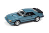 1986 Ford Mustang SVO, Light Regatta Blue - Johnny Lightning JLSP247/24A - 1/64 Scale Diecast Car