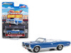 1967 Pontiac GTO Convertible, Blue - Greenlight 37280A/48 - 1/64 Scale Diecast Model Toy Car