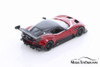 2016 Aston-Martin Vulcan with Decals Hardtop, Red - Kinsmart 5407DF - 1/38 scale Diecast Car
