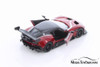 2016 Aston-Martin Vulcan with Decals Hardtop, Red - Kinsmart 5407DF - 1/38 scale Diecast Car