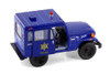 1971 Jeep DJ-5B Police Edition, Blue - Kinsmart 5433DPR - 1/26 Scale Diecast Model Toy Car