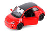 Fiat 500e, Red - Kinsmart 5440D - 1/28 Scale Diecast Model Toy Car