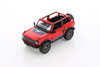 2022 Ford Bronco Open Top Livery Edition, Red - Kinsmart 5438DFA - 1/34 Scale Diecast Model Toy Car