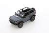 2022 Ford Bronco Open Top Livery Edition, Gray - Kinsmart 5438DFA - 1/34 Scale Diecast Car