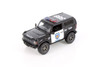 2022 Ford Bronco - Police Edition, Black /White - Kinsmart 5438DP - 1/34 Scale Diecast Car