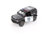 2022 Ford Bronco - Police Edition, Black /White - Kinsmart 5438DP - 1/34 Scale Diecast Car