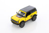 2022 Ford Bronco Hardtop Livery Edition, Yellow - Kinsmart 5438DFB - 1/34 Scale Diecast Car