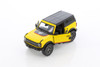 2022 Ford Bronco Hardtop Livery Edition, Yellow - Kinsmart 5438DFB - 1/34 Scale Diecast Car