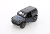 2022 Ford Bronco Hardtop Livery Edition, Gray - Kinsmart 5438DFB - 1/34 Scale Diecast Model Toy Car