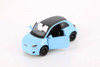 Fiat 500e, Light Blue - Kinsmart 5440DY - 1/28 Scale Diecast Model Toy Car