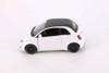 Fiat 500e, White - Kinsmart 5440D - 1/28 Scale Diecast Model Toy Car