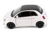 Fiat 500e, White - Kinsmart 5440D - 1/28 Scale Diecast Model Toy Car