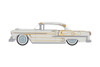 1955 Chevy Bel Air Lowrider, Light Gray - Greenlight 63030A/48 - 1/64 Scale Diecast Model Toy Car